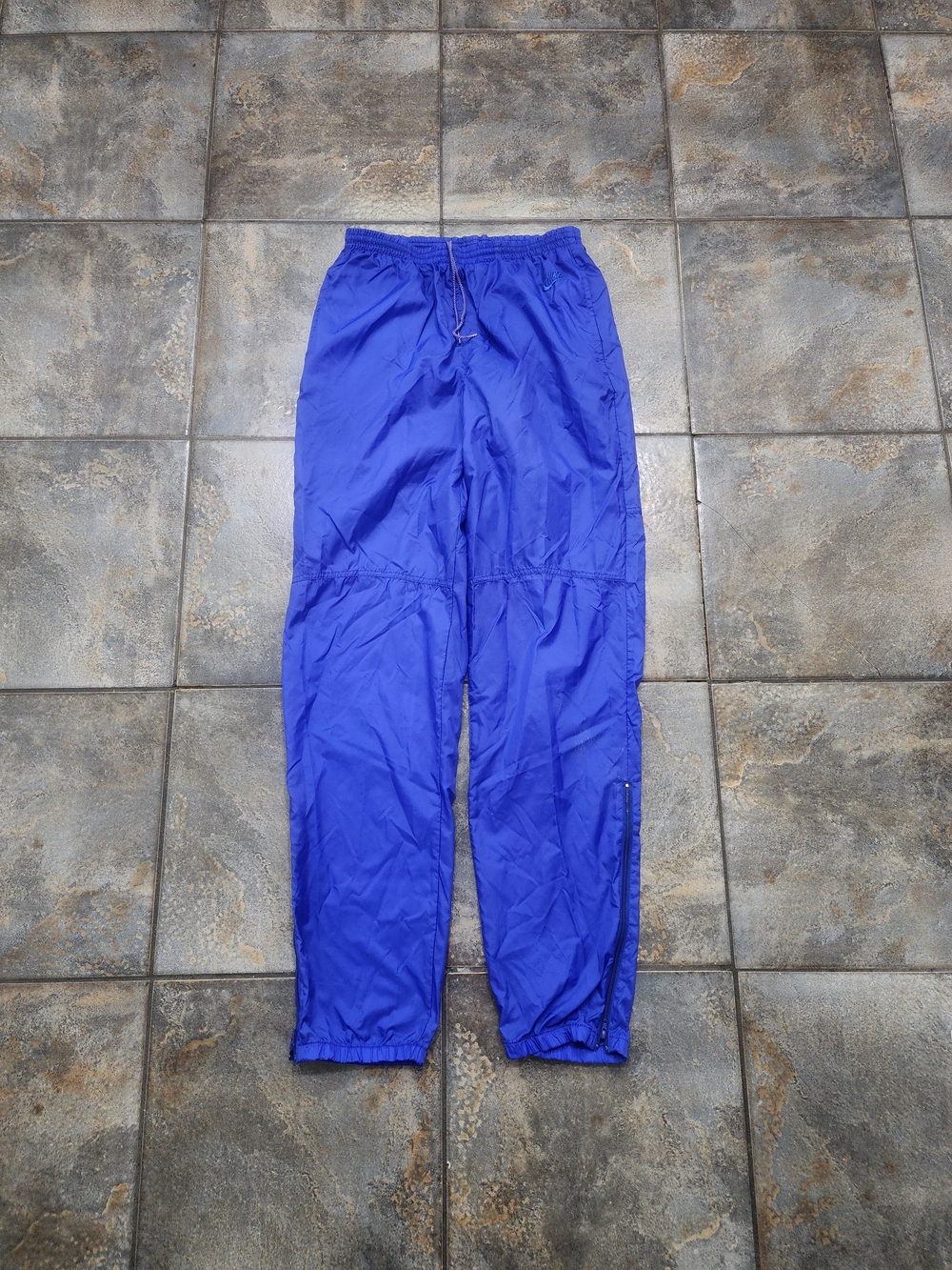 Vintage 80s Nike Men's Medium Tapered Leg Windbreaker Joggers Track Pants